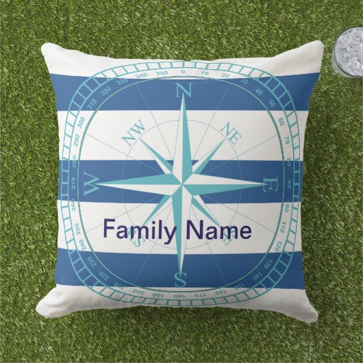 Nautisches Muster Kissen (Gras)