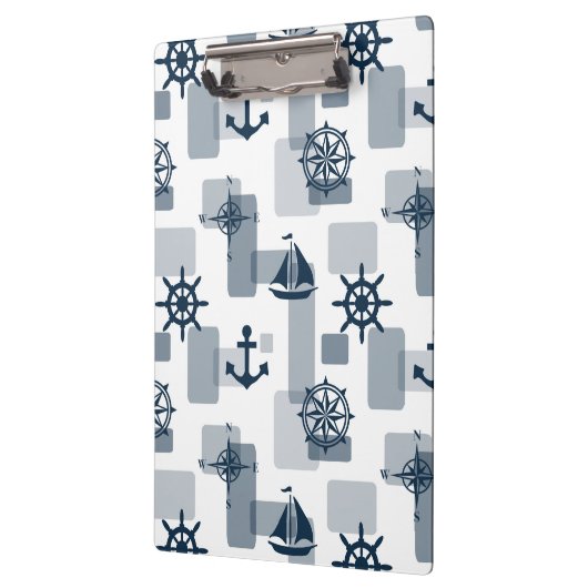Nautisches Muster Klemmbrett (Links)
