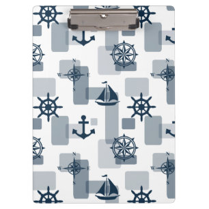 Nautisches Muster Klemmbrett