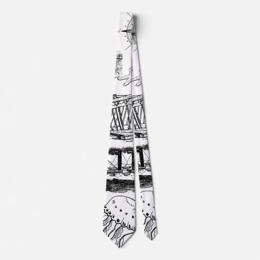 Nautisches Muster Krawatte (Vorderseite)