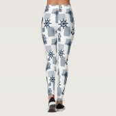 Nautisches Muster Leggings (Rückseite)