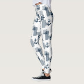 Nautisches Muster Leggings (Links)