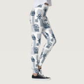 Nautisches Muster Leggings (Rechts)