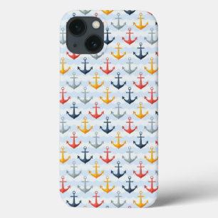 Nautisches Muster mit Ankern Case-Mate iPhone Hülle