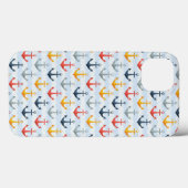 Nautisches Muster mit Ankern Case-Mate iPhone Hülle (Rückseite (Horizontal))