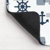 Nautisches Muster Mousepad (Ecke)