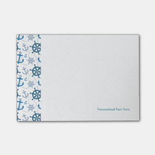 Nautisches Muster Post-it Klebezettel