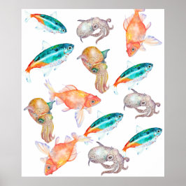 Nautisches Muster Poster