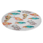 Nautisches Muster Schneidebrett (Ecke)