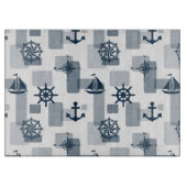 Nautisches Muster Schneidebrett (Vorderseite)