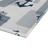 Nautisches Muster Schneidebrett (Ecke)