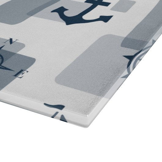 Nautisches Muster Schneidebrett (Ecke)