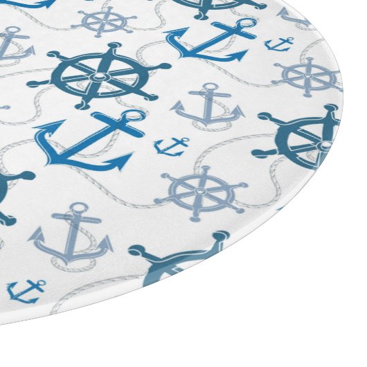 Nautisches Muster Schneidebrett (Ecke)