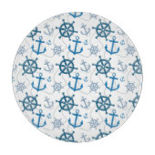 Nautisches Muster Schneidebrett (Vorderseite)