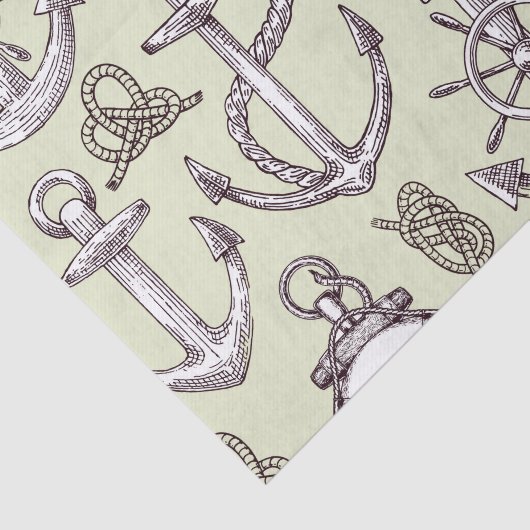 Nautisches Muster Seidenpapier (Ausschnitt)