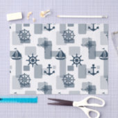 Nautisches Muster Seidenpapier (Handwerk)