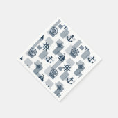 Nautisches Muster Serviette (Ecke)