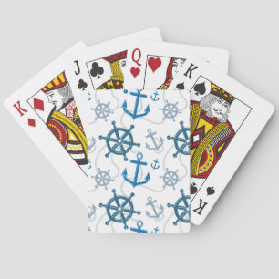 Nautisches Muster Spielkarten