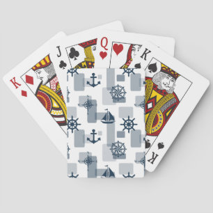 Nautisches Muster Spielkarten