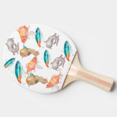 Nautisches Muster Tischtennis Schläger (Seitenansicht)