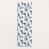Nautisches Muster Yogamatte (Rückseite)