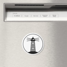 Nautisches Ozean-Leuchtturm-Streifen-Kunstwerk Magnet