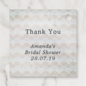 Nautisches Party mit Wasserfarbe Geschenkanhänger (Rückseite)