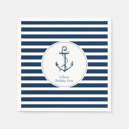 Nautisches Party Napkins Serviette (Vorderseite)
