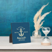 Nautisches Retro-Logo Fotoplatte (InSitu)