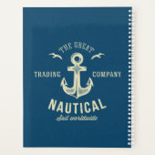 Nautisches Retro-Logo Planer (Rückseite)