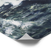 Nautisches Schiff auf Ocean Painting Poster (Ecke)