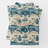 Nautisches Schiff-Ozean-Fragebild Nr. 10 Geschenkpapier Set (Beispiel)