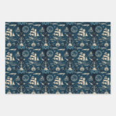 Nautisches Schiff-Ozeanthemenmuster Nr. 3 Geschenkpapier Set (Vorderseite)