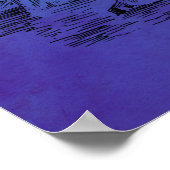 Nautisches Schiff und Oktopus Poster (Ecke)