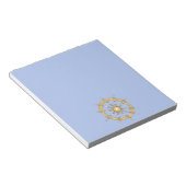 Nautisches Schiffrad 1 Notepad Notizblock (angewinkelt)