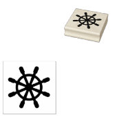 Nautisches Schiffrad Gummistempel (Stempel)