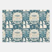 Nautisches Schiffsgedankmuster Nr. 14 Geschenkpapier Set (Vorderseite 2)