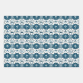 Nautisches Schiffsgedankmuster Nr. 17 Geschenkpapier Set (Vorderseite 3)