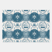 Nautisches Schiffsgedankmuster Nr. 17 Geschenkpapier Set (Vorderseite 2)