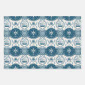 Nautisches Schiffsgedankmuster Nr. 17 Geschenkpapier Set (Vorderseite)