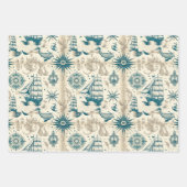 Nautisches Schiffsgedankmuster Nr. 18 Geschenkpapier Set (Vorderseite 2)