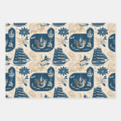 Nautisches Schiffsgedankmuster Nr. 19 Geschenkpapier Set (Vorderseite 2)