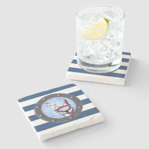 Nautisches Schnorcheln Westies Stein Coaster Steinuntersetzer