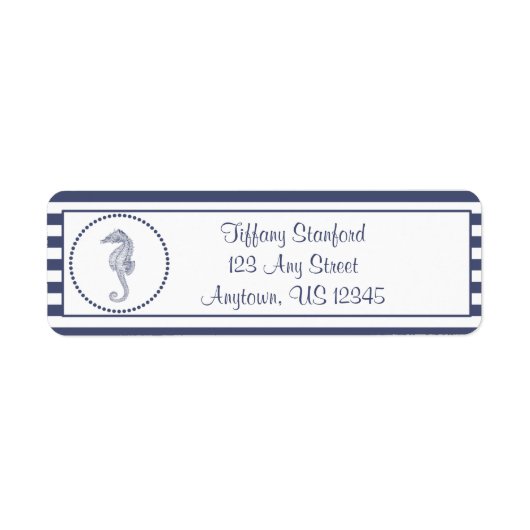 Nautisches Seepferd | PERSONALISIERT (Vorne)