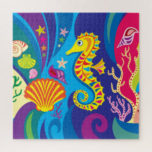 Nautisches Seepferdchen Puzzle