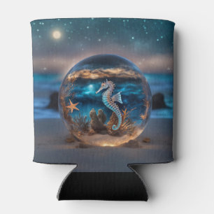 Nautisches Seepferdchen Seestern Fantasy Koozie Dosenkühler