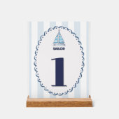 Nautisches Segler-Segmente-Acryltisch-Schild Acrylschild (Vorderseite)
