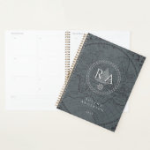 Nautisches Seil Monogramm Karte Grau Planer (Anzeige)