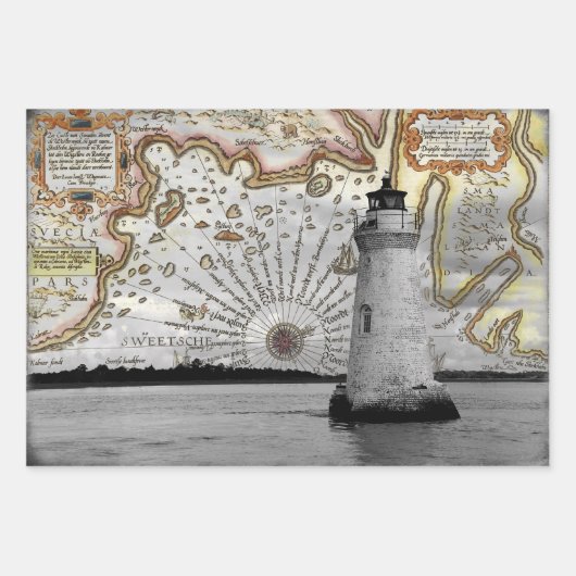 Nautisches Set von Werkzeugen Geschenkpapier Set (Vorderseite 3)