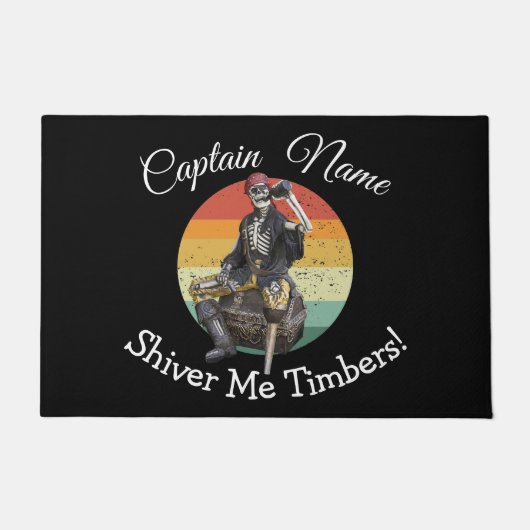 nautisches Skelett Fußmatte (Vorderseite)